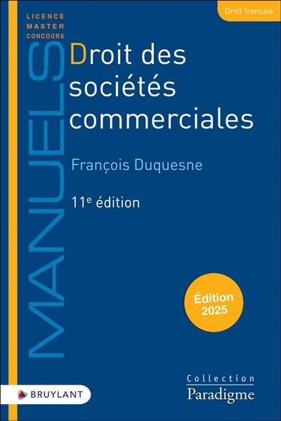 Droit des sociétés commerciales : 2025