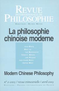 Revue internationale de philosophie, n° 232. La philosophie chinoise moderne. The Chinese philosophy