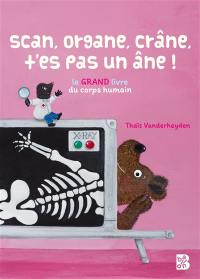 Scan, organe, crâne, t'es pas un âne ! : le grand livre du corps humain