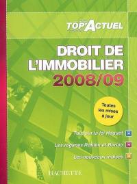 Droit de l'immobilier 2008-09