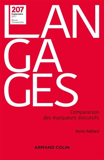 Langages, n° 207. Comparaison des marqueurs discursifs