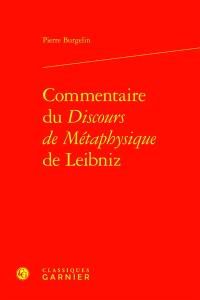 Commentaire du Discours de métaphysique de Leibniz