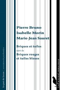 Briques et tuiles. Briques rouges et tuiles bleues