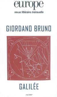 Europe, n° 937. Giordano Bruno, Galilée