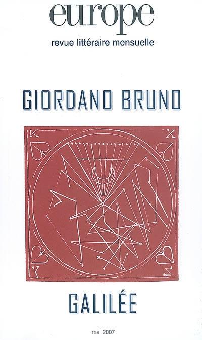 Europe, n° 937. Giordano Bruno, Galilée