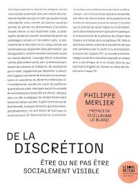 De la discrétion : être ou ne pas être socialement visible