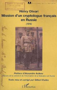 Mission d'un cryptologue français en Russie : 1916