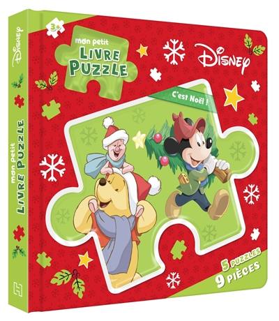 C'est Noël ! : mon petit livre puzzle, 5 puzzles, 9 pièces