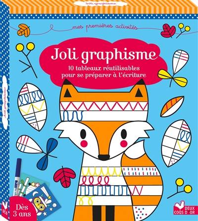 Joli graphisme : 10 tableaux réutilisables pour se préparer à l'écriture