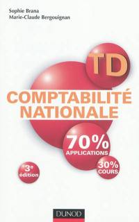 TD comptabilité nationale : manuel et exercices corrigés