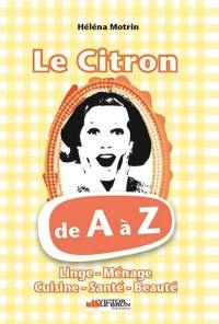 Le citron de A à Z