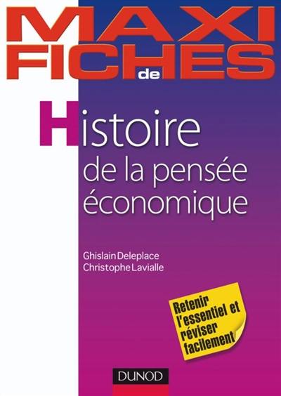 Maxi fiches d'histoire de la pensée économique