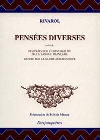 Pensées diverses : et autres textes