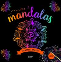 Mes mandalas : 10 cartes à gratter