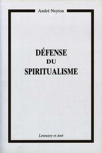 Défense du spiritualisme