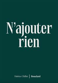 N'ajouter rien