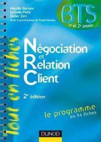 Négociation et relation client : BTS 1re et 2e années, le programme en 94 fiches