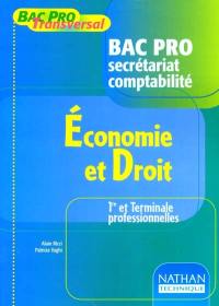 Economie et droit, bac pro secrétariat et comptabilité : 1re et terminale professionnelles