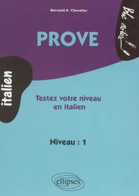 Prove : testez votre niveau en italien, niveau 1