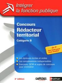 Concours rédacteur territorial : catégorie B : concours externe