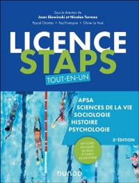 Licence Staps : tout-en-un : Apsa, sciences de la vie, sociologie, histoire, psychologie