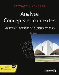 Analyse : concepts et contextes. Vol. 2. Fonctions de plusieurs variables