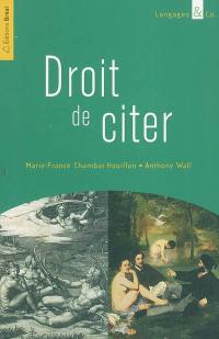 Droit de citer