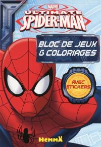 Ultimate Spider-Man : bloc de jeux & coloriages