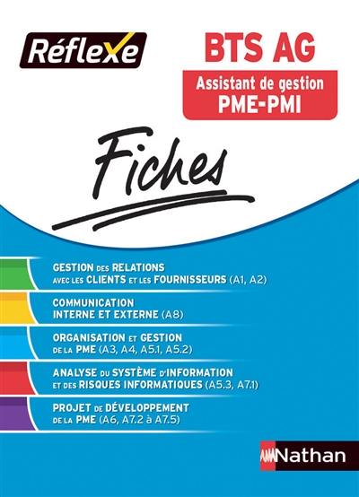 BTS AG, assistant de gestion PME-PMI : fiches