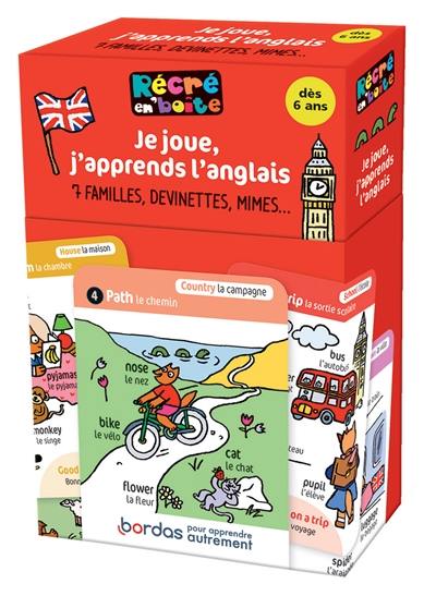 Je joue, j'apprends l'anglais : 7 familles, devinettes, mimes...