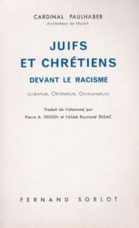 Juifs et chrétiens devant le racisme