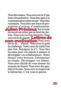 Lettres de non-motivation