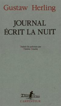 Journal écrit la nuit