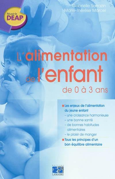 L'alimentation de l'enfant de 0 à 3 ans