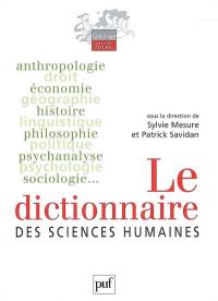 Le dictionnaire des sciences humaines