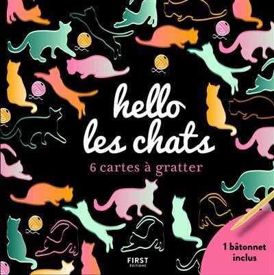 Hello les chats : 6 cartes à gratter