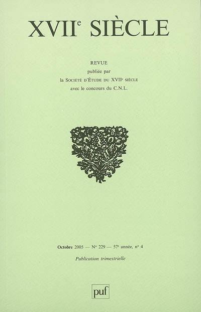 Dix-septième siècle, n° 229. Réalités et représentations des batailles dans les guerres du sud-est de l'Europe au XVIIe siècle : journée d'étude, Château de Vincennes, Pavillon du Roi, 18 févr. 2005