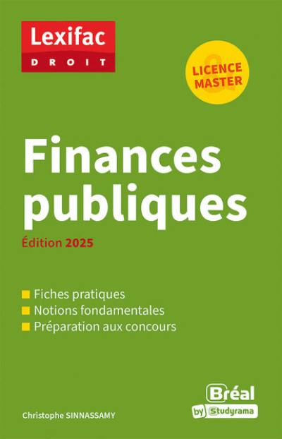 Finances publiques : licence & master