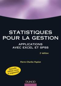 Statistiques pour la gestion : applications Excel et SPSS