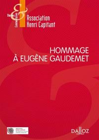 Hommage à Eugène Gaudemet