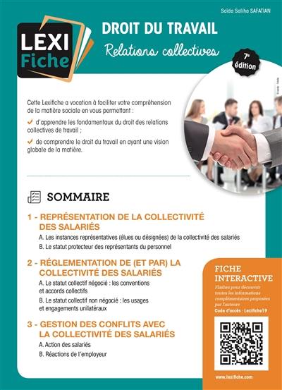 Droit du travail : relations collectives