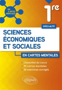 Sciences économiques et sociales 1re spécialité en cartes mentales