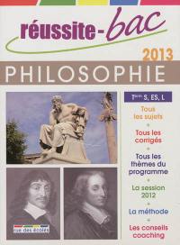 Réussite-bac 2013 : philosophie terminales S, ES, L