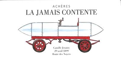 La Jamais Contente : Camille Jenatzy, 29 avril 1899, route des noyers