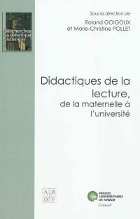 Didactiques de la lecture, de la maternelle à l'université