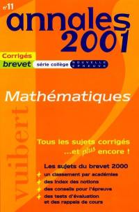 Mathématiques : série collège : sujets corrgés