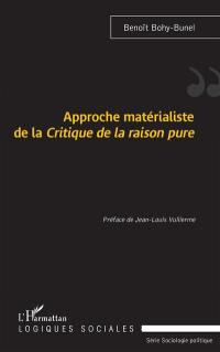 Approche matérialiste de la Critique de la raison pure