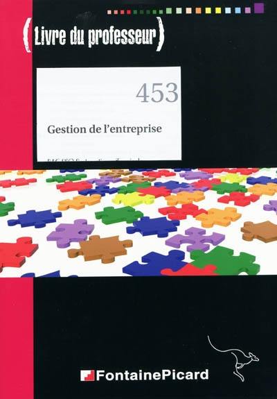 Gestion de l'entreprise : bac pro restauration, terminale : livre du professeur