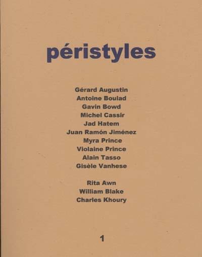 Péristyles, n° 1