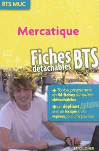 Mercatique : BTS MUC : fiches détachables